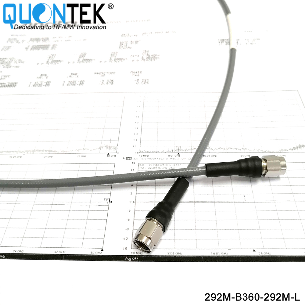High Frequency RF Cable Assembly,2.92 male to 2.92 male,with QTB360,L=xxm