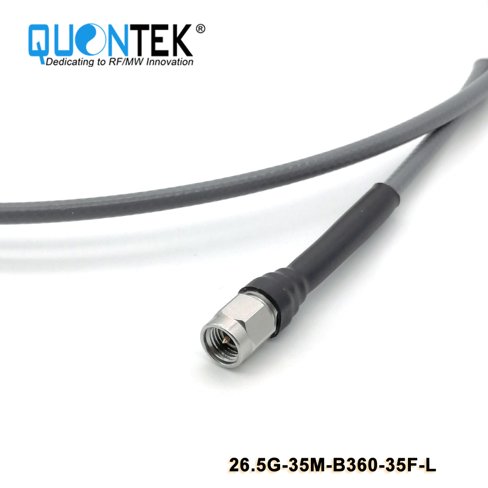 High frequency cable Assembly,3.5mm male to 3.5mm female,to 26.5GHz