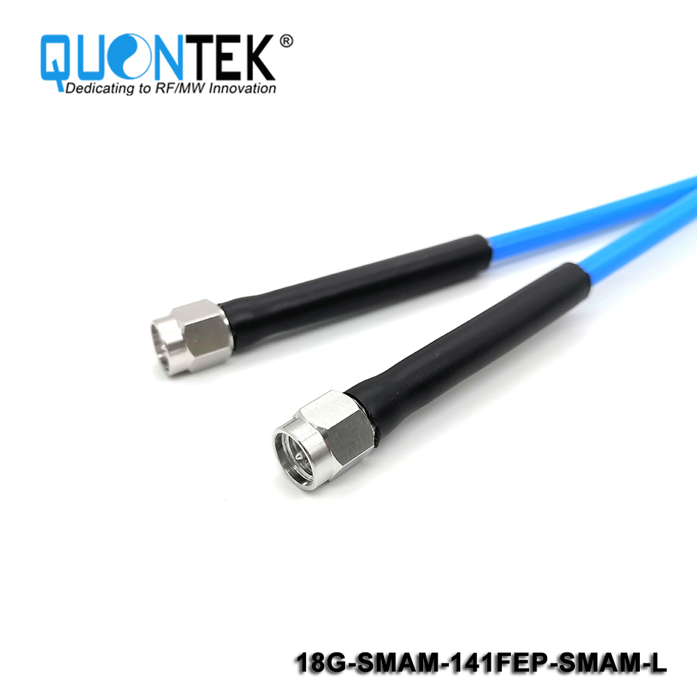 High frequency,Low PIM Cable Assembly,SMA male to SMA male with .141"FEP Cable