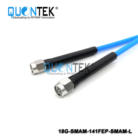 High frequency,Low PIM Cable Assembly,SMA male to SMA male with .141"FEP Cable
