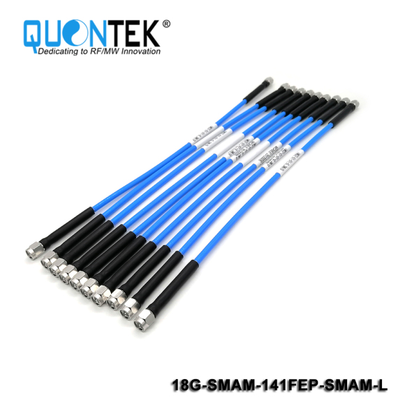 High frequency,Low PIM Cable Assembly,SMA male to SMA male with .141"FEP Cable