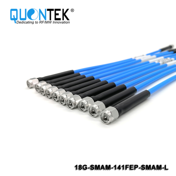 High frequency,Low PIM Cable Assembly,SMA male to SMA male with .141"FEP Cable