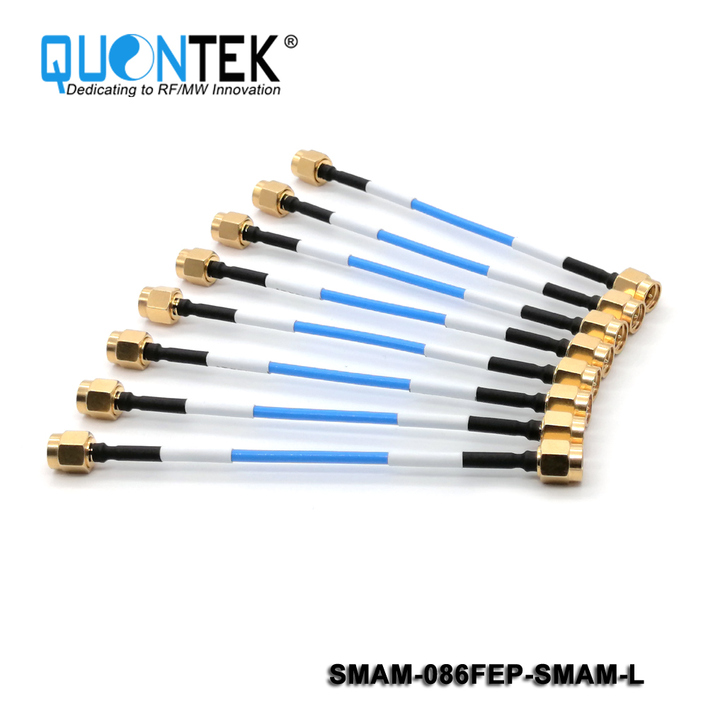 Cable assembly,SMA Male to SMA Male with 086FEP semi-flexible cable