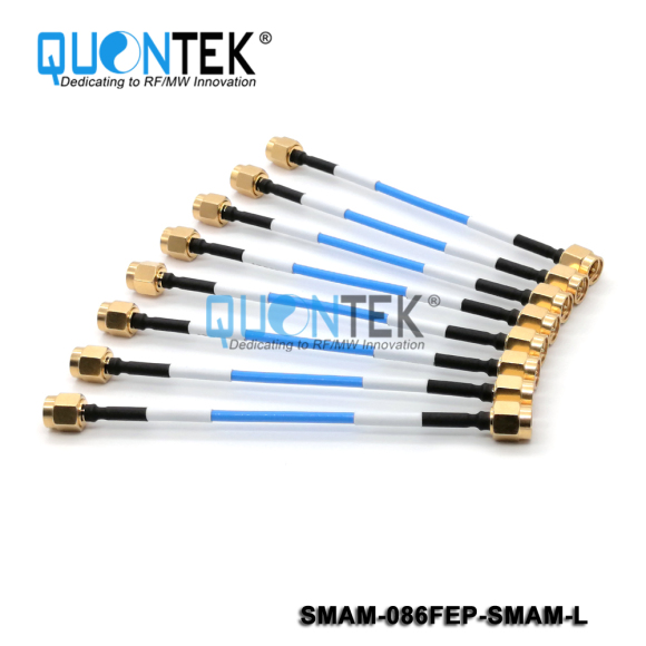 Cable assembly,SMA Male to SMA Male with 086FEP semi-flexible cable