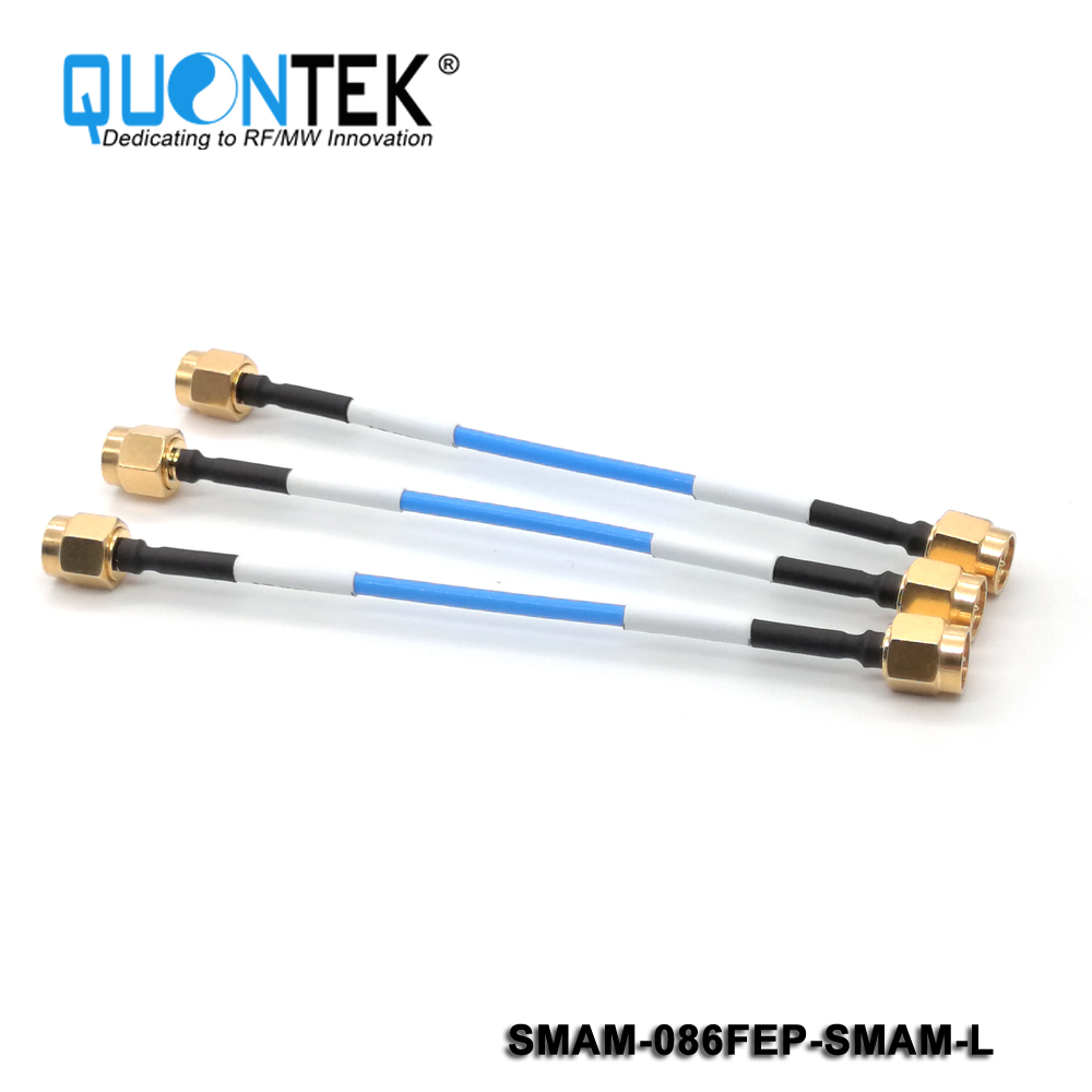 Cable assembly,SMA Male to SMA Male with 086FEP semi-flexible cable