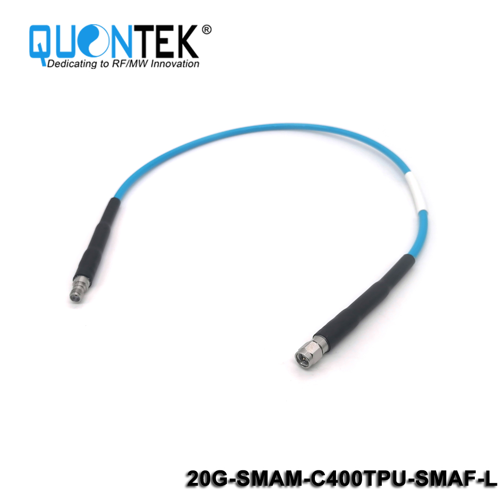 High Frequency cable assembly,SMA Male to SMA Female with QTC400TPU cable,to20GHz