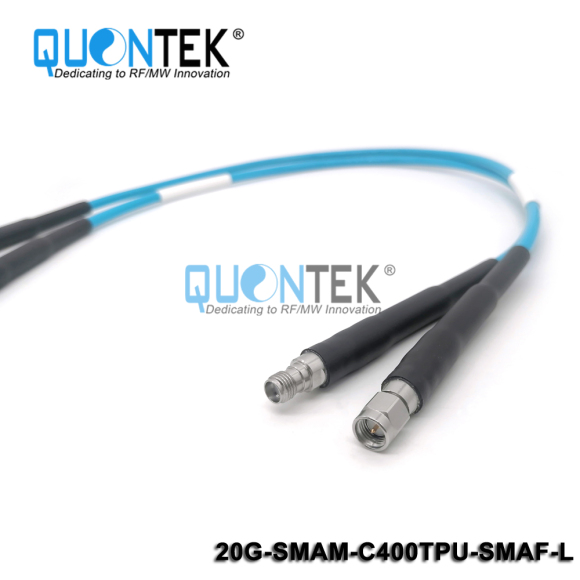High Frequency cable assembly,SMA Male to SMA Female with QTC400TPU cable,to20GHz