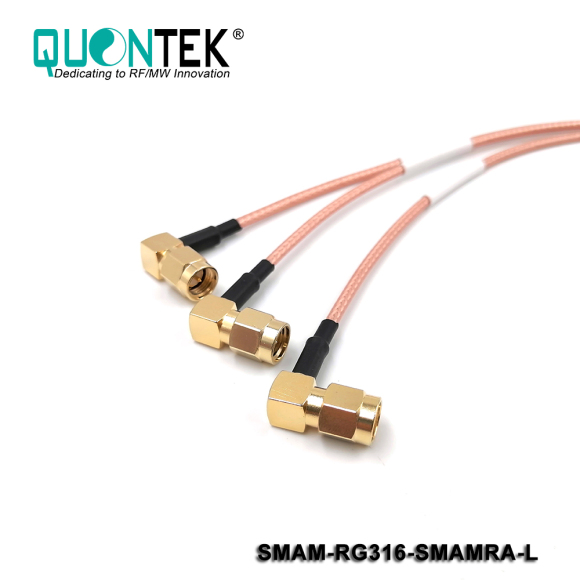 Cable assembly,SMA male to SMA RA Male with RG316 cable