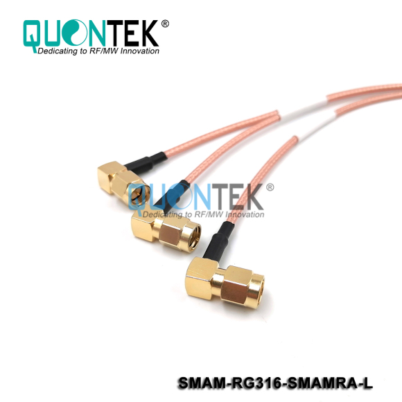 Cable assembly,SMA male to SMA RA Male with RG316 cable