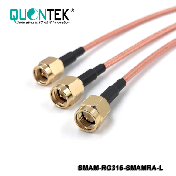 Cable assembly,SMA male to SMA RA Male with RG316 cable