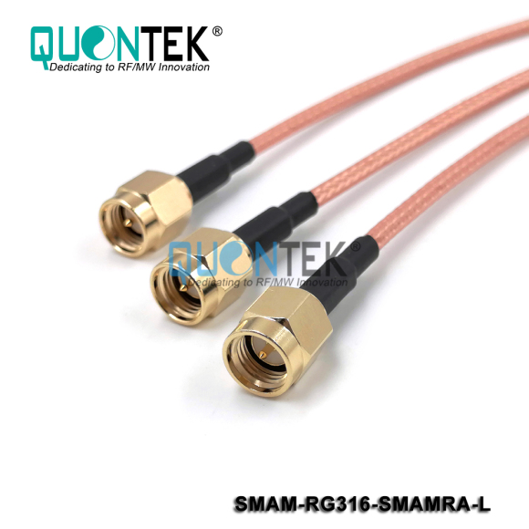 Cable assembly,SMA male to SMA RA Male with RG316 cable