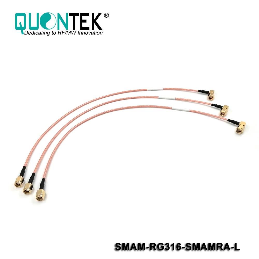 Cable assembly,SMA male to SMA RA Male with RG316 cable