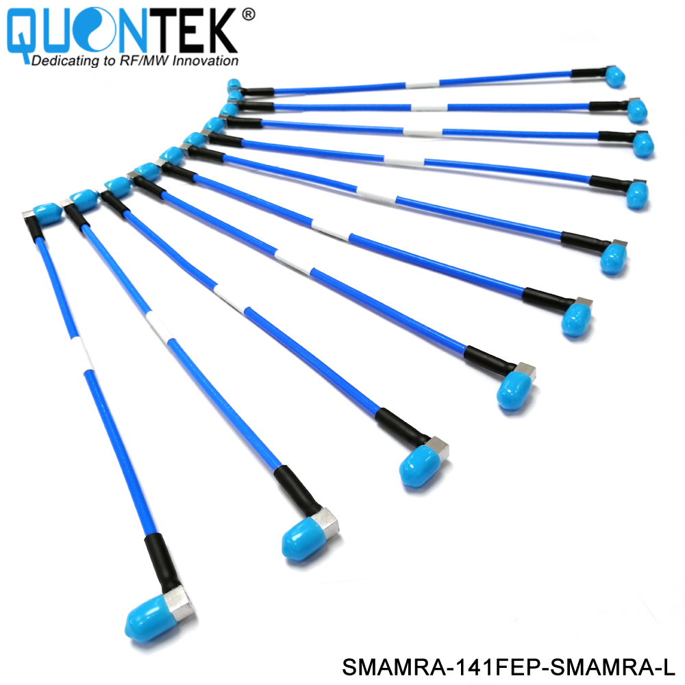 Low PIM Cable Assembly,SMA R/A male  to SMA R/A male with .141"FEP Cable