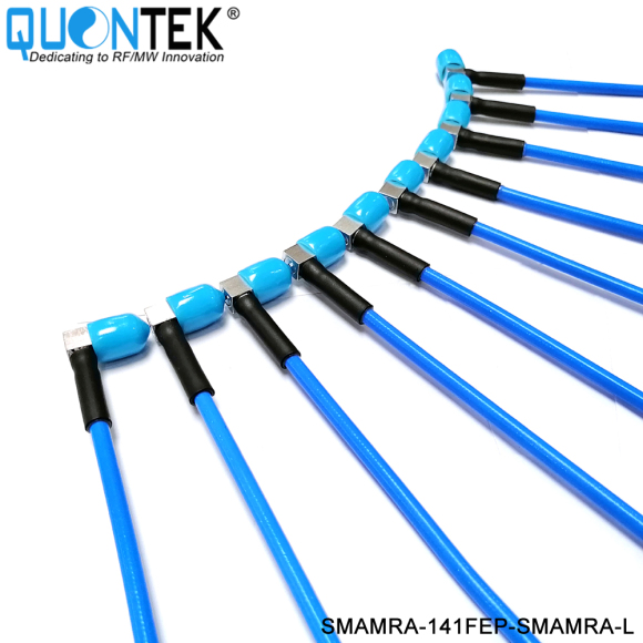 Low PIM Cable Assembly,SMA R/A male to SMA R/A male with .141"FEP Cable