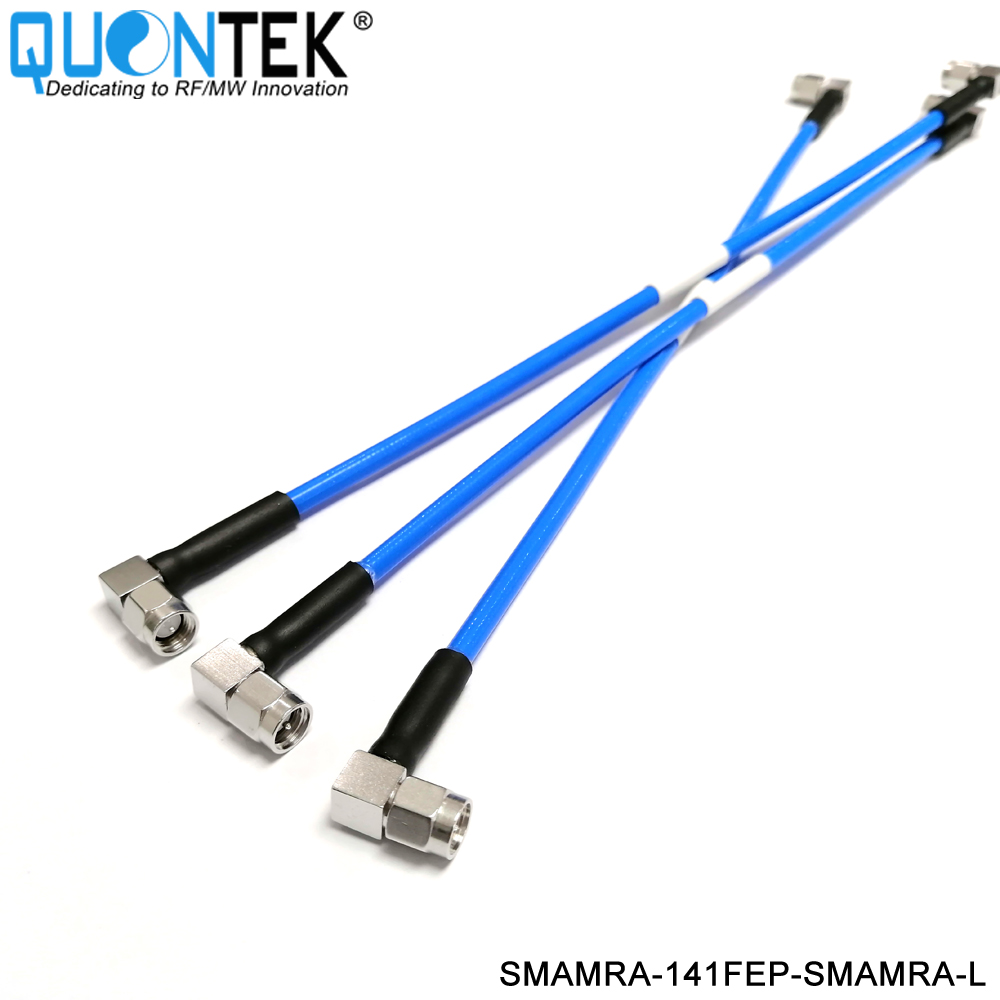 Low PIM Cable Assembly,SMA R/A male  to SMA R/A male with .141"FEP Cable