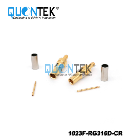 Standard Connector, 1.0-2.3 female for RG316D cable,Crimp type