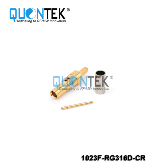 Standard Connector, 1.0-2.3 female for RG316D cable,Crimp type