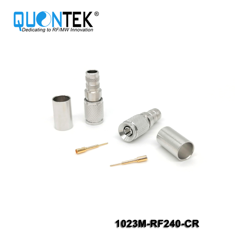 Standard Connector, 1.0-2.3 male for RF240 cable,Crimp type