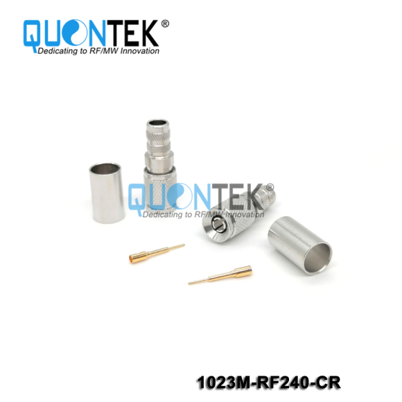 Standard Connector, 1.0-2.3 male for RF240 cable,Crimp type