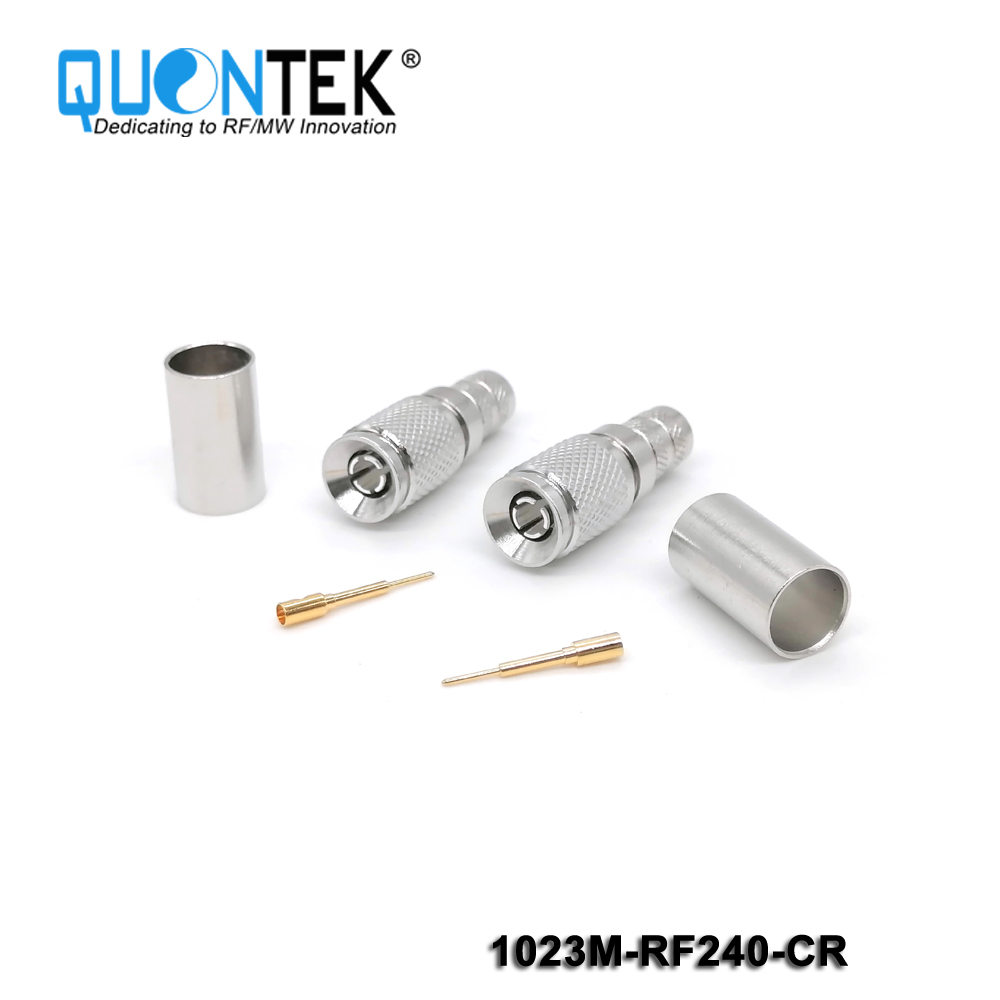Standard Connector, 1.0-2.3 male for RF240 cable,Crimp type