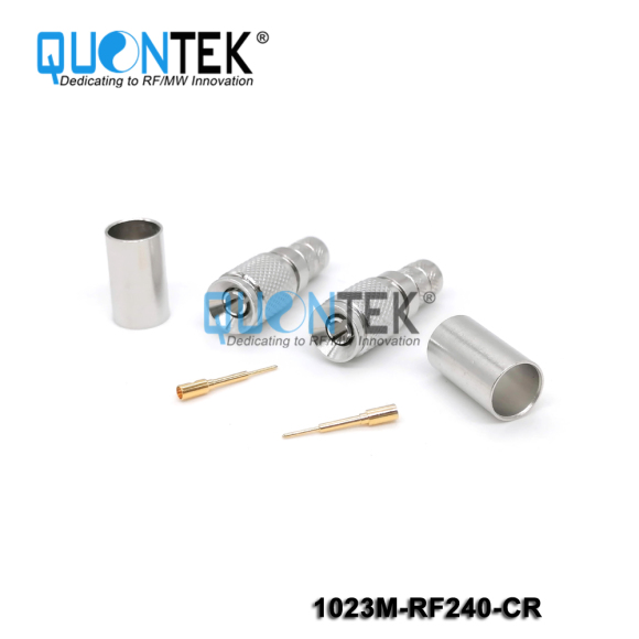 Standard Connector, 1.0-2.3 male for RF240 cable,Crimp type