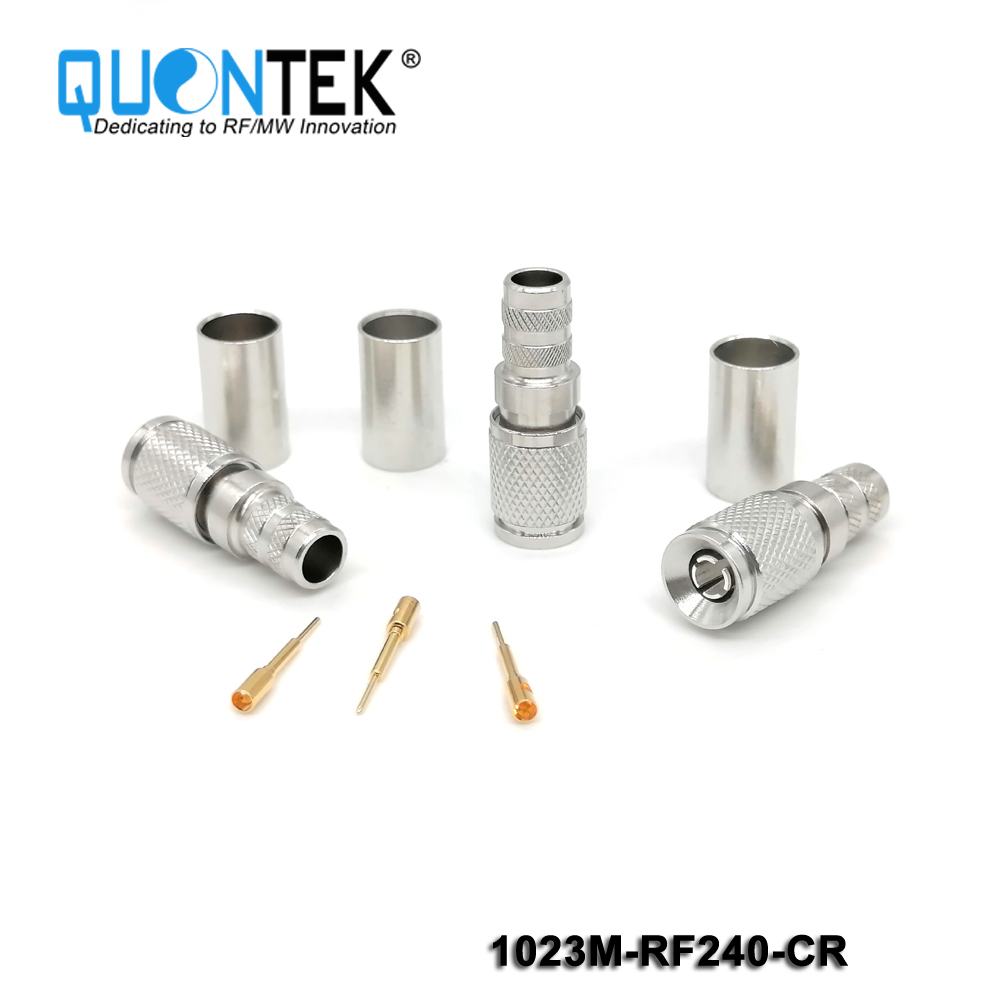 Standard Connector, 1.0-2.3 male for RF240 cable,Crimp type