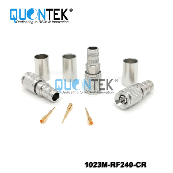 Standard Connector, 1.0-2.3 male for RF240 cable,Crimp type