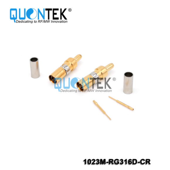 Standard Connector, 1.0-2.3 male for RG316D cable,Crimp type
