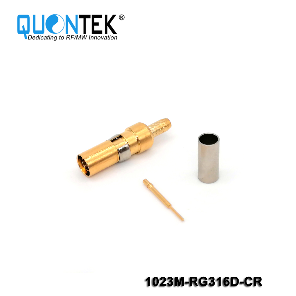 Standard Connector, 1.0-2.3 male for RG316D cable,Crimp type