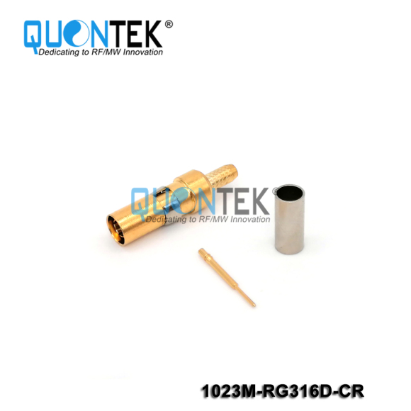 Standard Connector, 1.0-2.3 male for RG316D cable,Crimp type