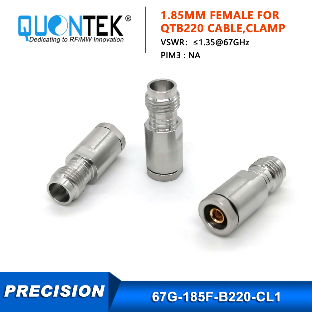Precision Connector,1.85mm female for QTB220 cable,to 67GHz