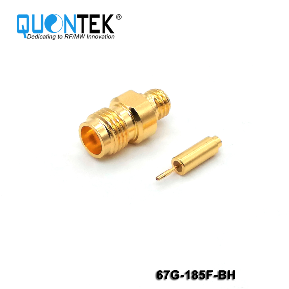 High Frequency connector, l.85mm Female, Bulkhead mounted