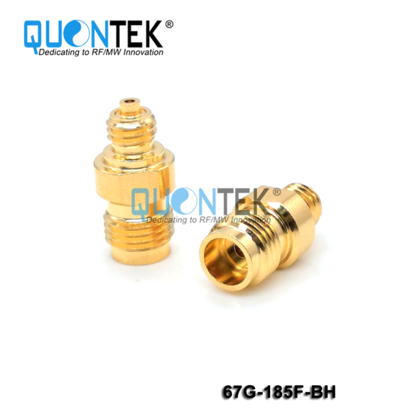High Frequency connector, l.85mm Female, Bulkhead mounted