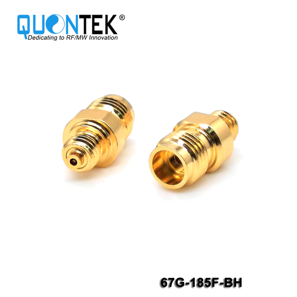 High Frequency connector, l.85mm Female, Bulkhead mounted