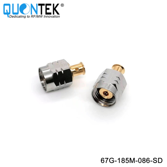 Precision Connector,1.85mm male for RG405/.086" cable,solder type,to 67GHz