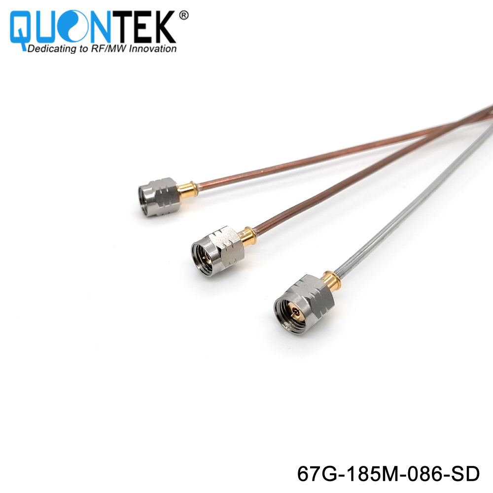 Precision Connector,1.85mm male for RG405/.086" cable,solder type,to 67GHz