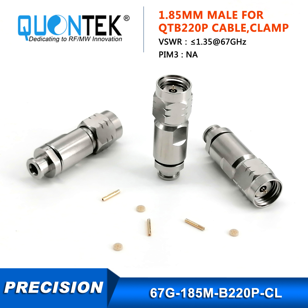 Precision Connector,1.85mm male for QTB220 cable,to 67GHz