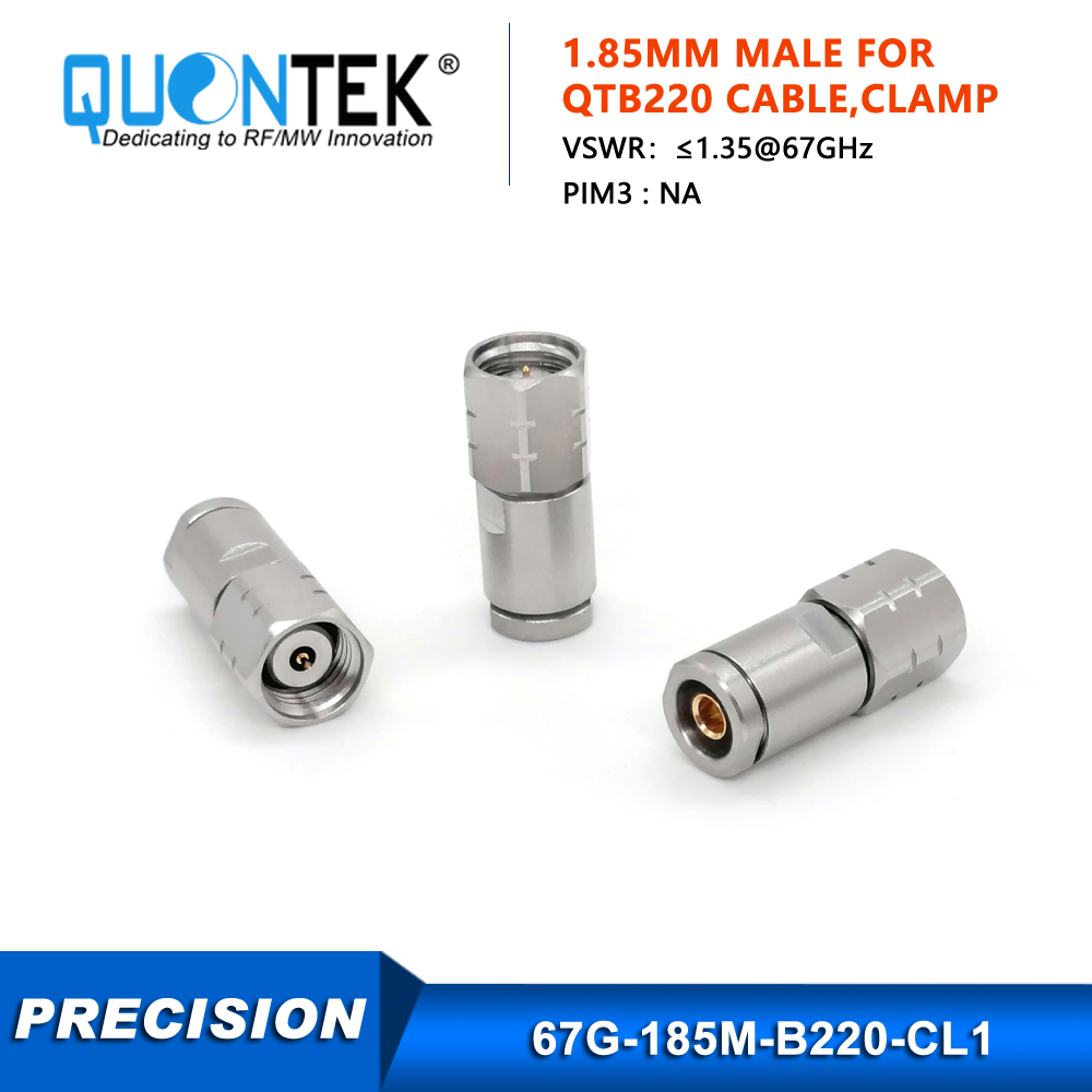 Precision Connector,1.85mm male for QTB220 cable,to 67GHz