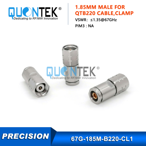 Precision Connector,1.85mm male for QTB220 cable,to 67GHz Precision Connector,1.85mm male for QTB220 cable,to 67GHz