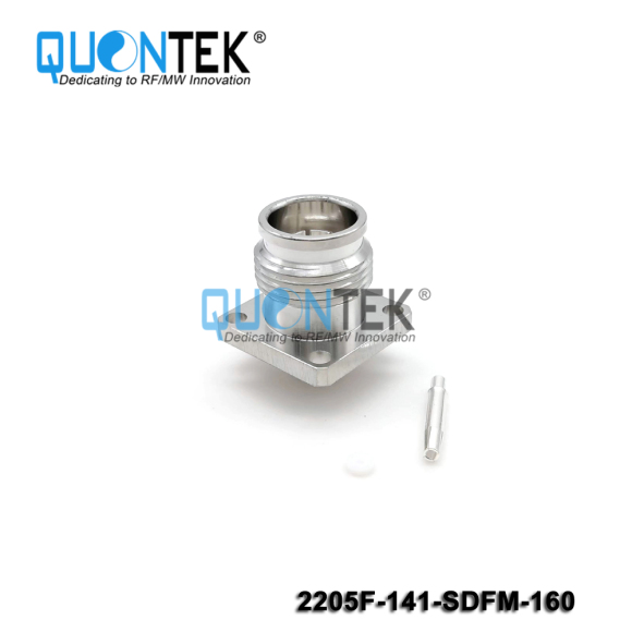 Low PIM connector,2.2-5 Female,FM,.141"/QTC400/RG402 cable,solder type