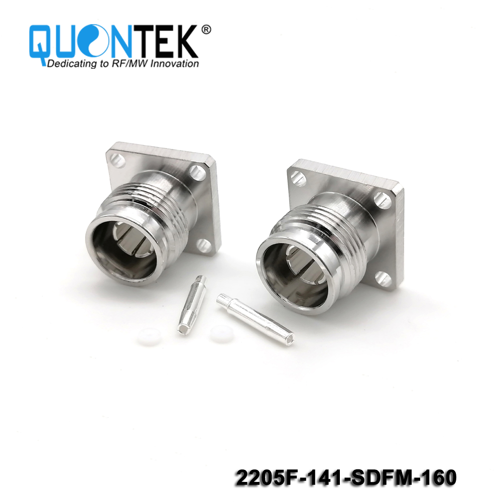 Low PIM connector,2.2-5 Female,FM,.141"/QTC400/RG402 cable,solder type