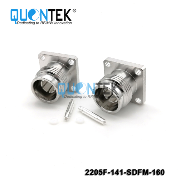 Low PIM connector,2.2-5 Female,FM,.141"/QTC400/RG402 cable,solder type