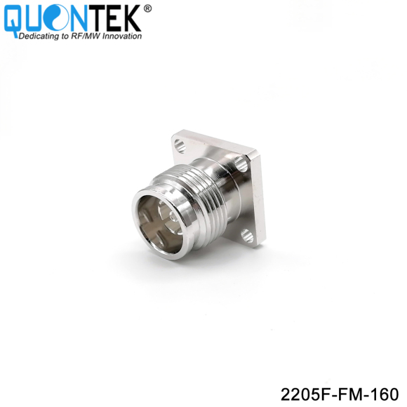 Low PIM connector,2.2-5 female ,4-Hole flange mounted