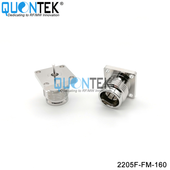 Low PIM connector,2.2-5 female ,4-Hole flange mounted