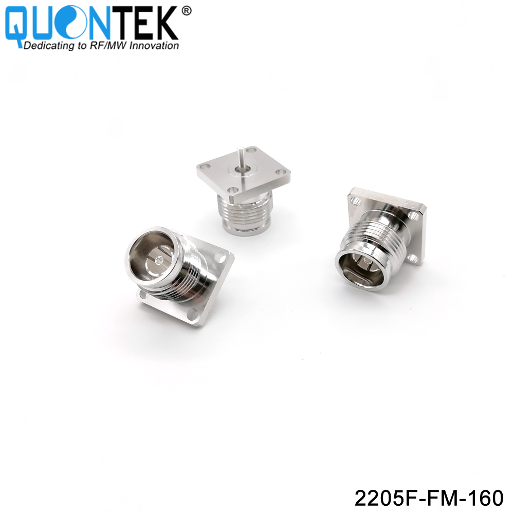 Low PIM connector,2.2-5 female ,4-Hole flange mounted