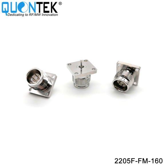 Low PIM connector,2.2-5 female ,4-Hole flange mounted