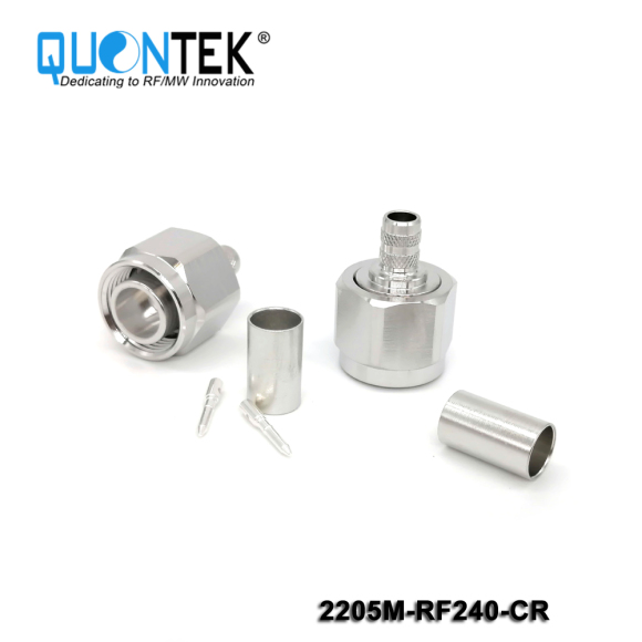 Standard connector,2.2-5 Male,RF240 cable,Crimp type
