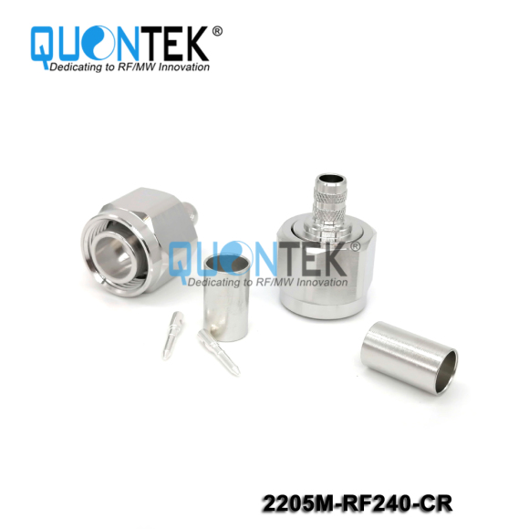 Standard connector,2.2-5 Male,RF240 cable,Crimp type