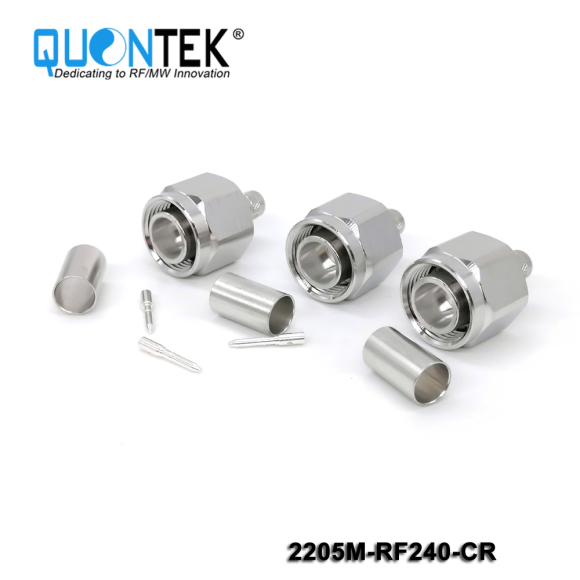 Standard connector,2.2-5 Male,RF240 cable,Crimp type