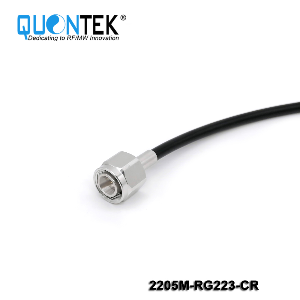 Standard connector,2.2-5 Male,RG223/RG142/RG400 cable,Crimp type